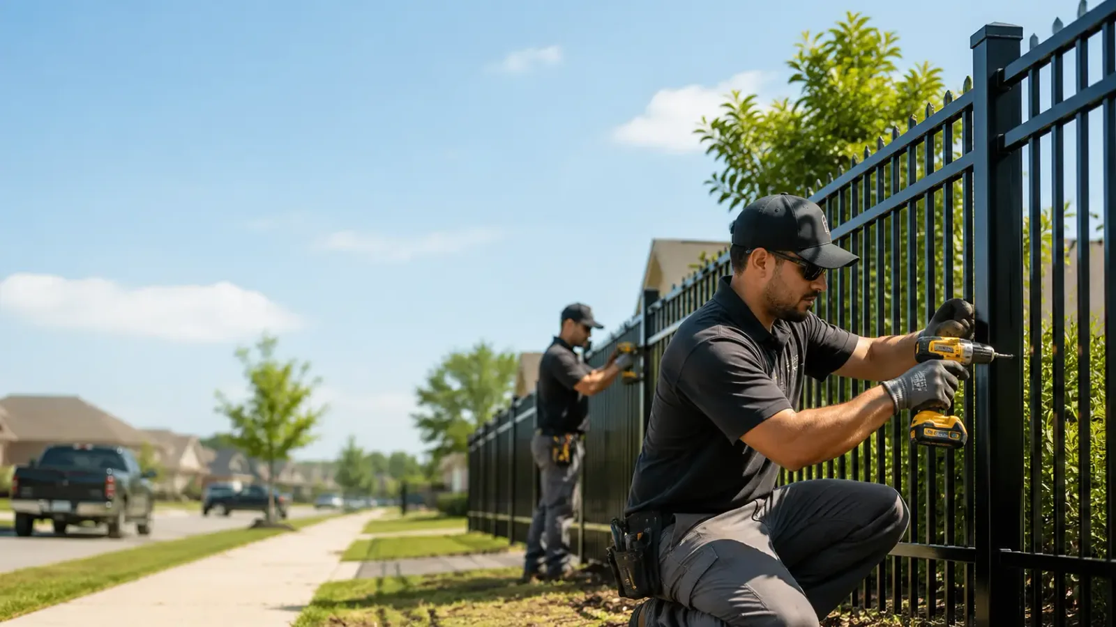 Metal Fence Installation in Rogers, TX